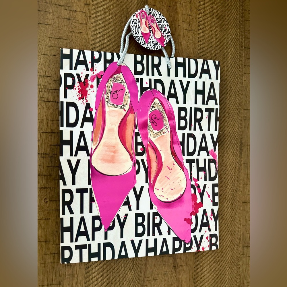 💖 Pink High Heel Birthday Gift Bag 💖 Glimmer Heel 👠 (see video)